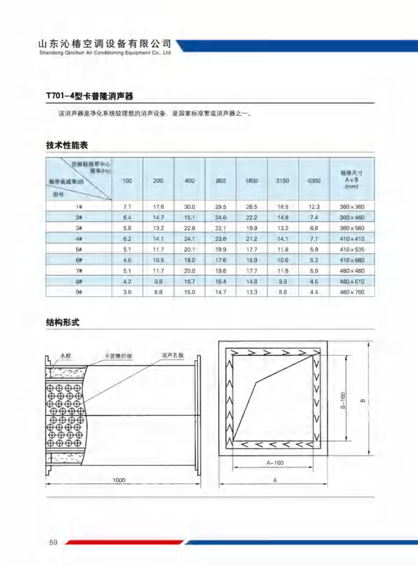 T701-4型卡普隆消声器