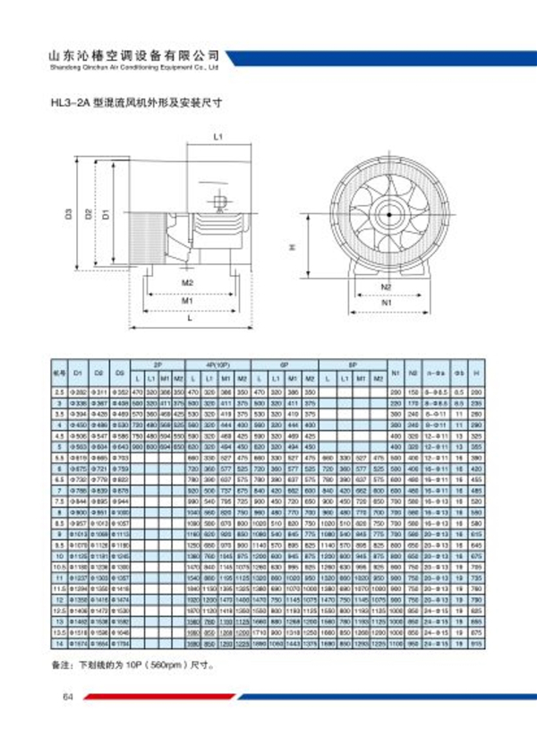 HL3-2A型混流风机